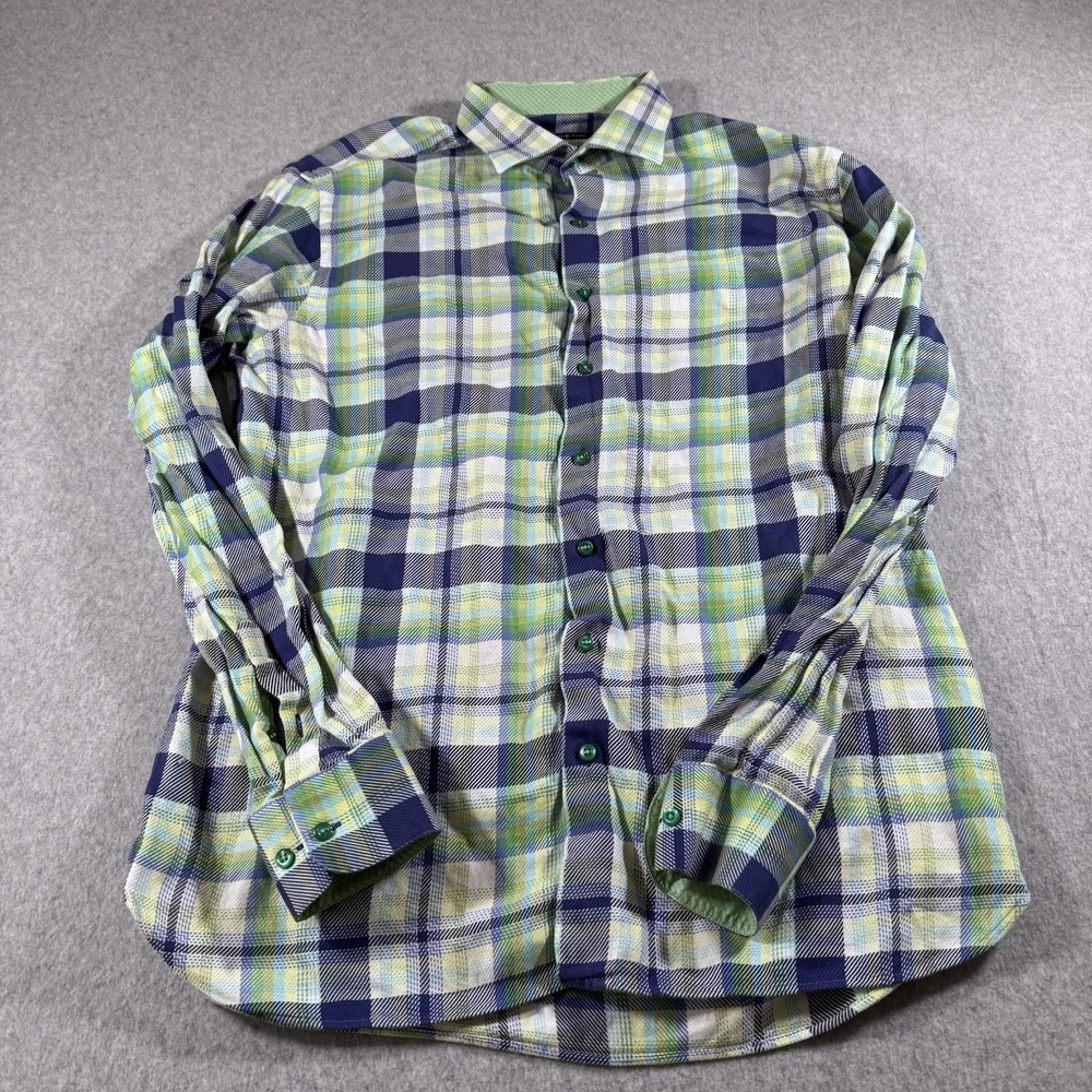 Hammer‎ Made Men's Shirt Button Up 44/17.5 100% Cotton